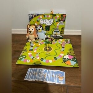 Bluey Shadowlands Board Game 2 plush toys and figurine bundle